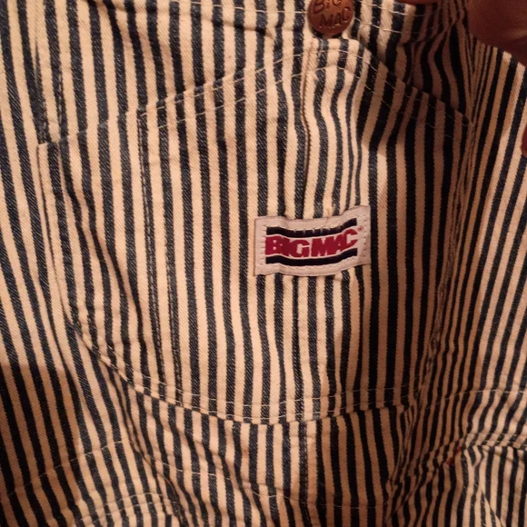 🦄Retails 200$ Vintage 1980 Big MacMen's Striped Corduroy Overalls